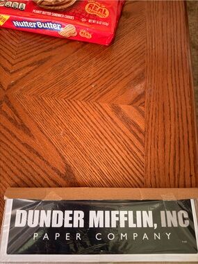 Dunder Mifflin Black Desk Nameplate - Paper Company